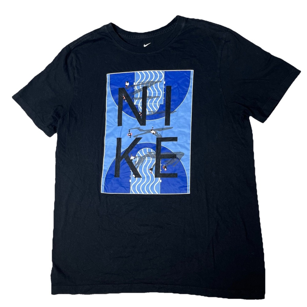 Nike The Nike Tee Men's Black Graphic Logo Crew Neck Short Sleeve T-Shirt M